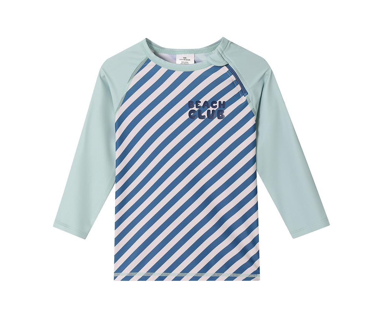 T-Shirt da Bagno a Maniche Lunghe Bambini | Protezione Solare Certificata Oeko-Tex | Confortevole, Leggero e ad Asciugatura Rapida | Ideale per Spiaggia o Piscina
