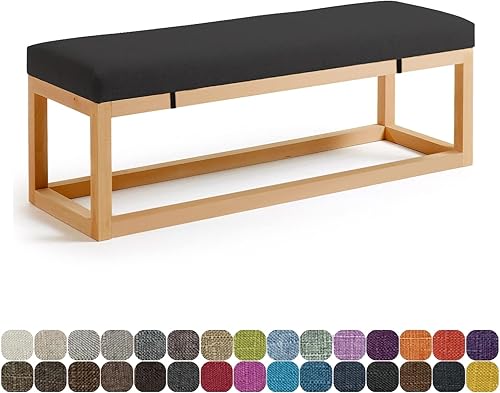 Lsjoaw Cojín de banco para muebles de interior, 66.9 x 11.8 x 1.2 pulgadas, cojín de banco de patio, cojines de asiento de ventana de bahía, sofá de disponible en Yaxa Colombia