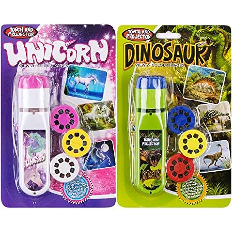 Georgie Porgy Children Projector Toys Educational Science Set Wall Ceiling Tent Torch, Free for 2 Tattoo Stickers (Dinosaur + Unicorn) Cover