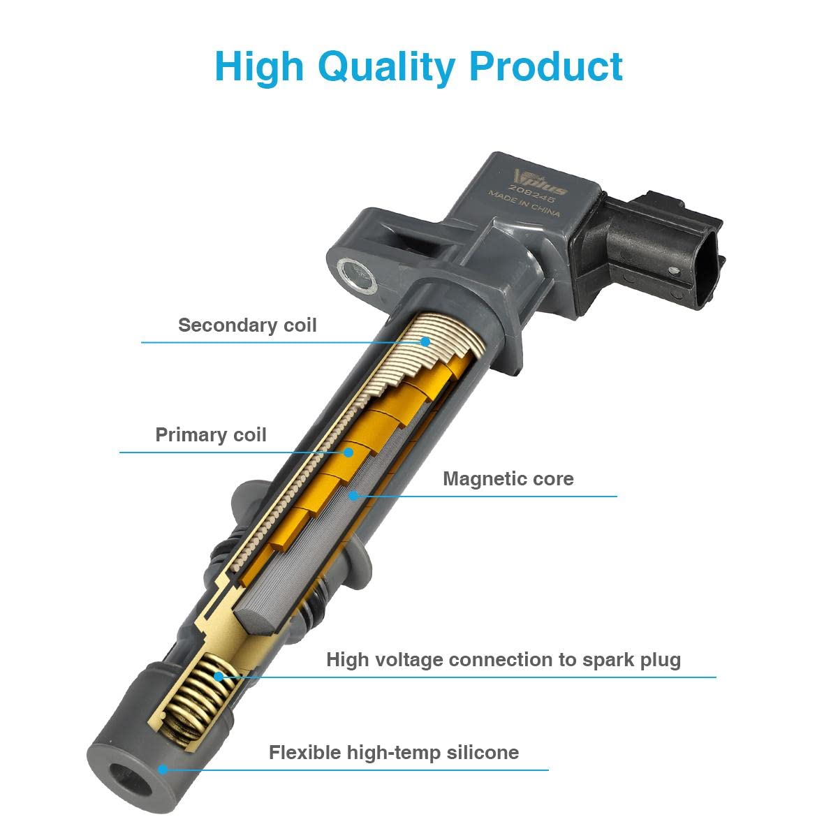 Coil Packs For Cadillac 2005 Set Of 8 Ignition Coils For Buick Lucerne & Cadillac DTS XLR STS – V8 4.6L & 4.4L Ignition Coil Pack - Foto 5