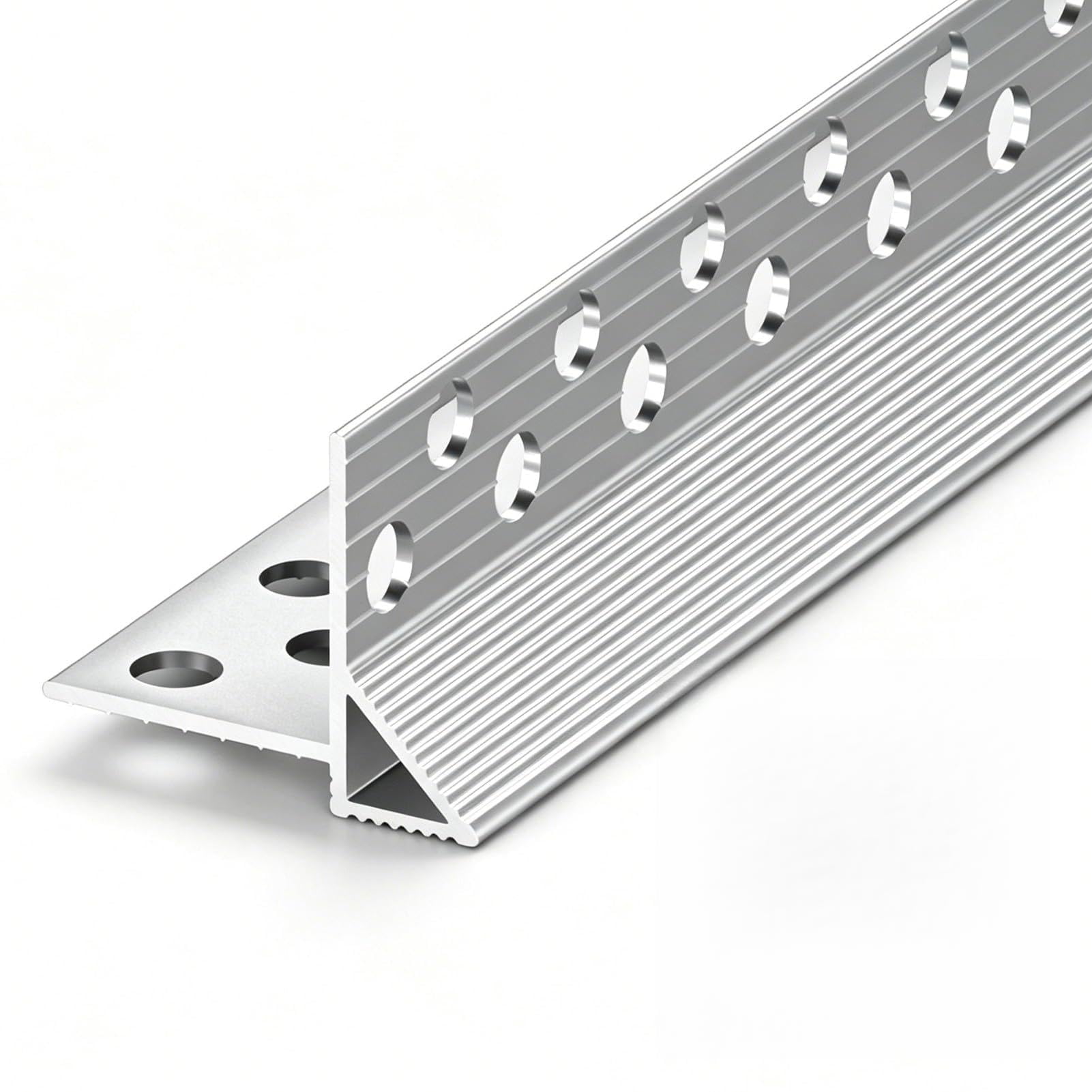 Tropfkantenprofil Feuchtigkeitsbeständiges Regenabweisprofil Aus Aluminium – Schutz für Wände und Dachüberstände; Tropfkantenprofil für Terrassen und Balkone(W0.4in/10mm,L9ft/2.7m)