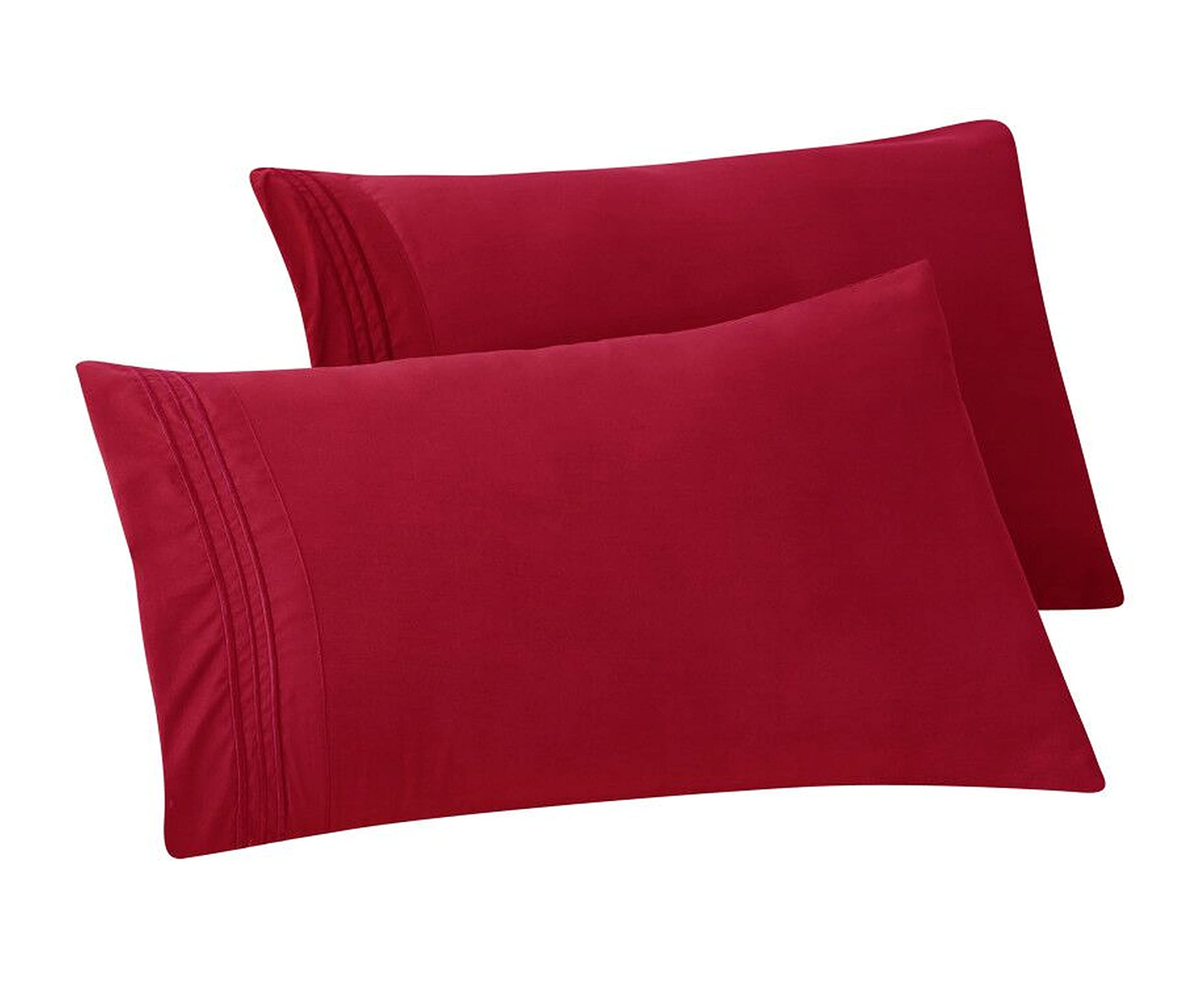Elegant Comfort 4-Pack King Pillowcases - 1500 Thread Count Hotel Quality Microfiber, Wrinkle & Stain Resistant, Green - View #10