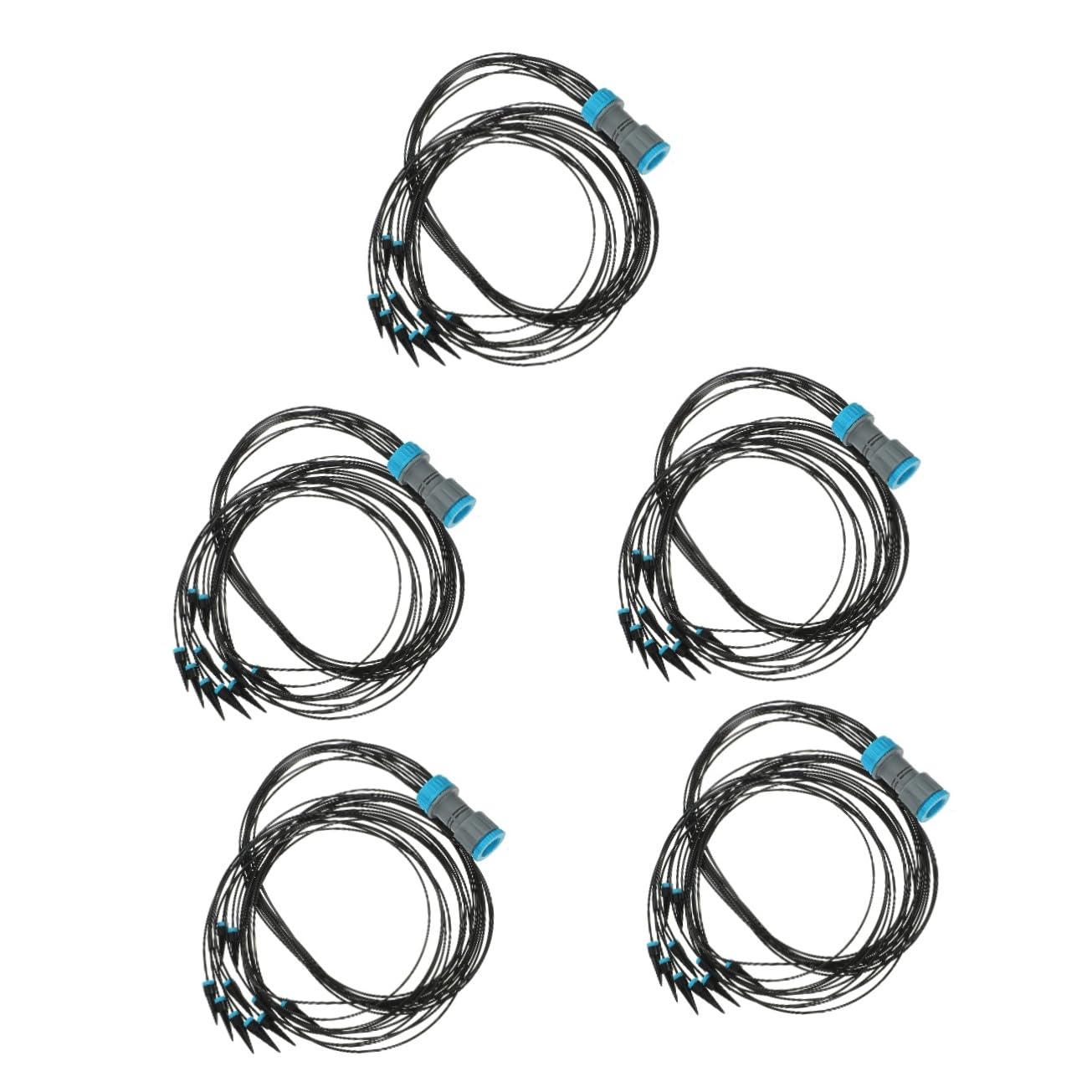 ibasenice 5 Piezas Dispositivo De Riego Automático Automatizado Irrigación Diluvio Planta Boquilla Exterior Simple Invernadero Goteo Rociador De Jardín El Plastico
