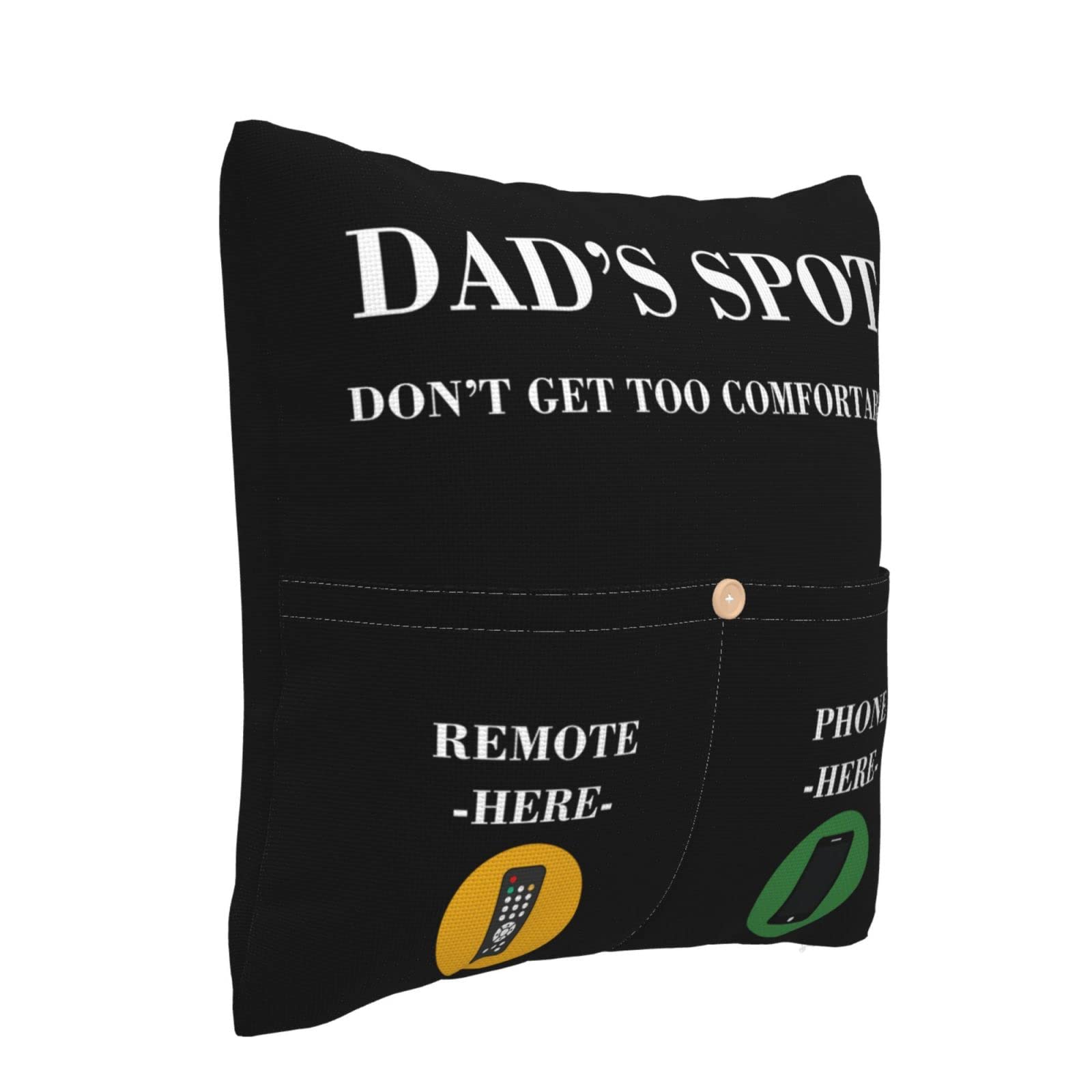 Funda De Almohada Para Tío - 18x18 Pulgadas, Con 2 Bolsillos, Ideal Como Regalo De Cumpleaños, Navidad O Día Del Padre