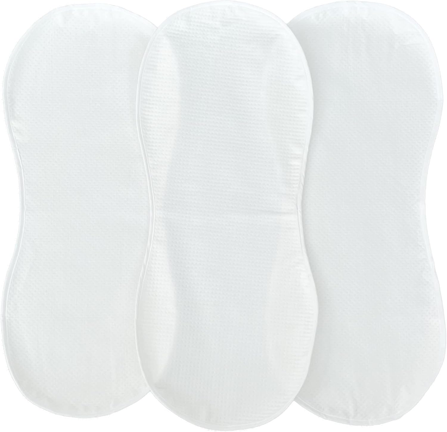 Quilted Bamboo Changing Pad Liners for Peanut-Shaped Changers