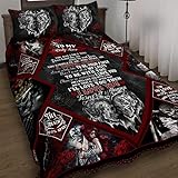 GEEMBI Quilt Bedding Set-to My Only Love. Skull Couple Quilt Bed Set THB1285QS, Queen Size Coverlet...