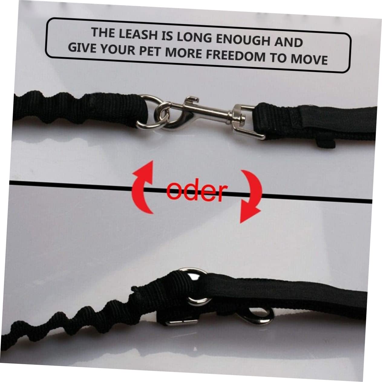 ibasenice Laisse de Traction pour Fixation Accessoire de Randonnée Cyclisme pour Animaux Durable Ajustable