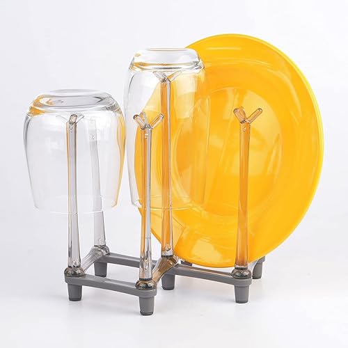 Miniatura 6 de Estante de secado retráctil para tazas, soporte escurridor de vidrio para beber, organizador de drenaje de biberones y botellas deportivas, árbol de