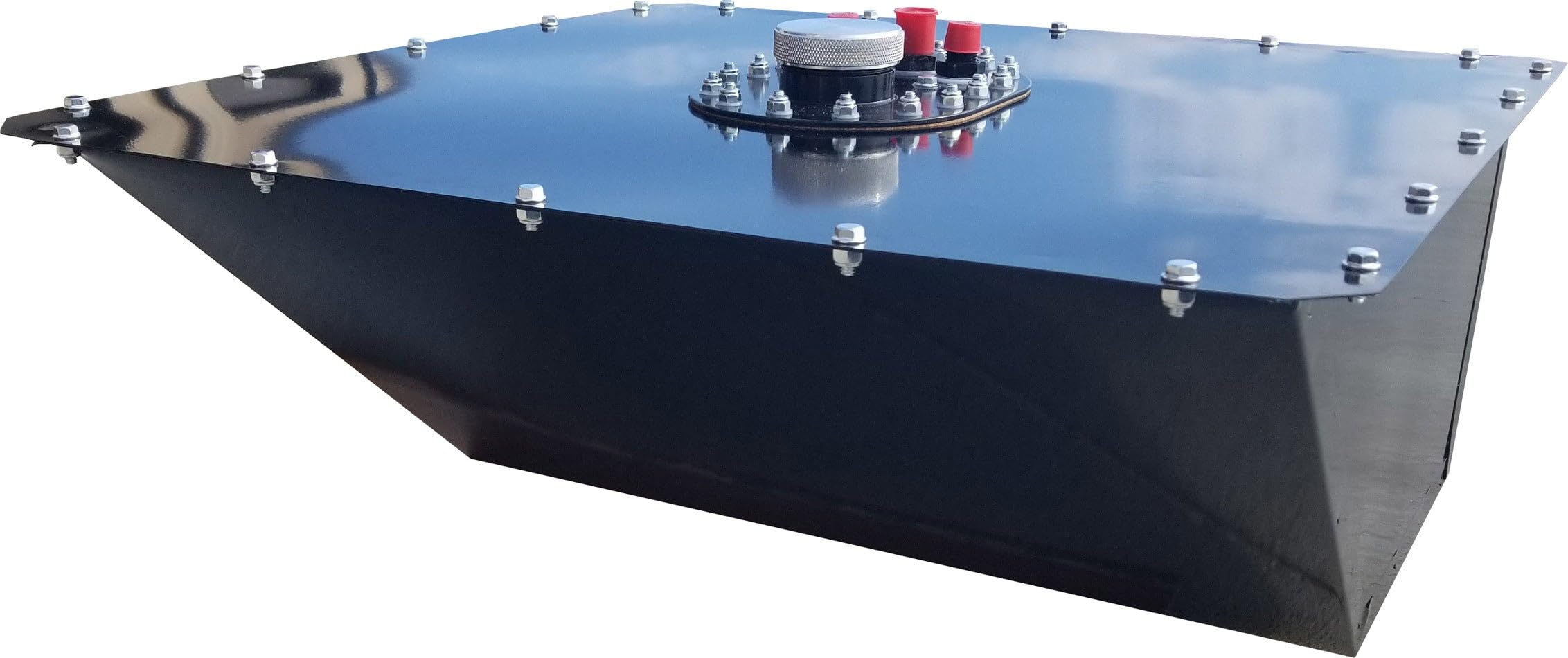 Depósito de seguridad RCI Racing 1162GD con carcasa protectora negra y conexiones 10AN de aluminio 2