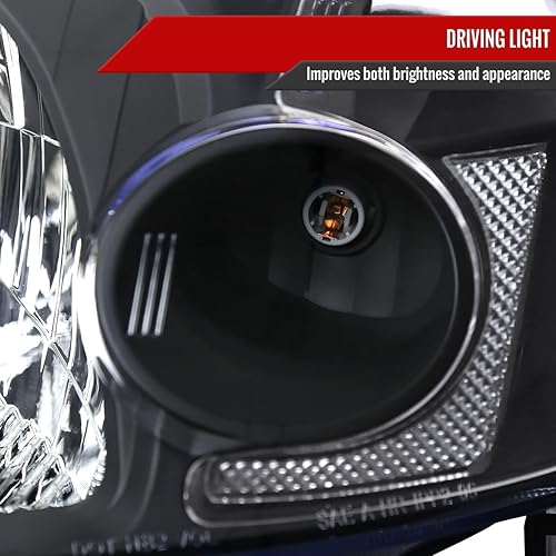 Miniatura 4 de Compatible con faros delanteros negros 01-03 Honda Civic EM ES 2Dr4Dr Coupe Sedan JDM