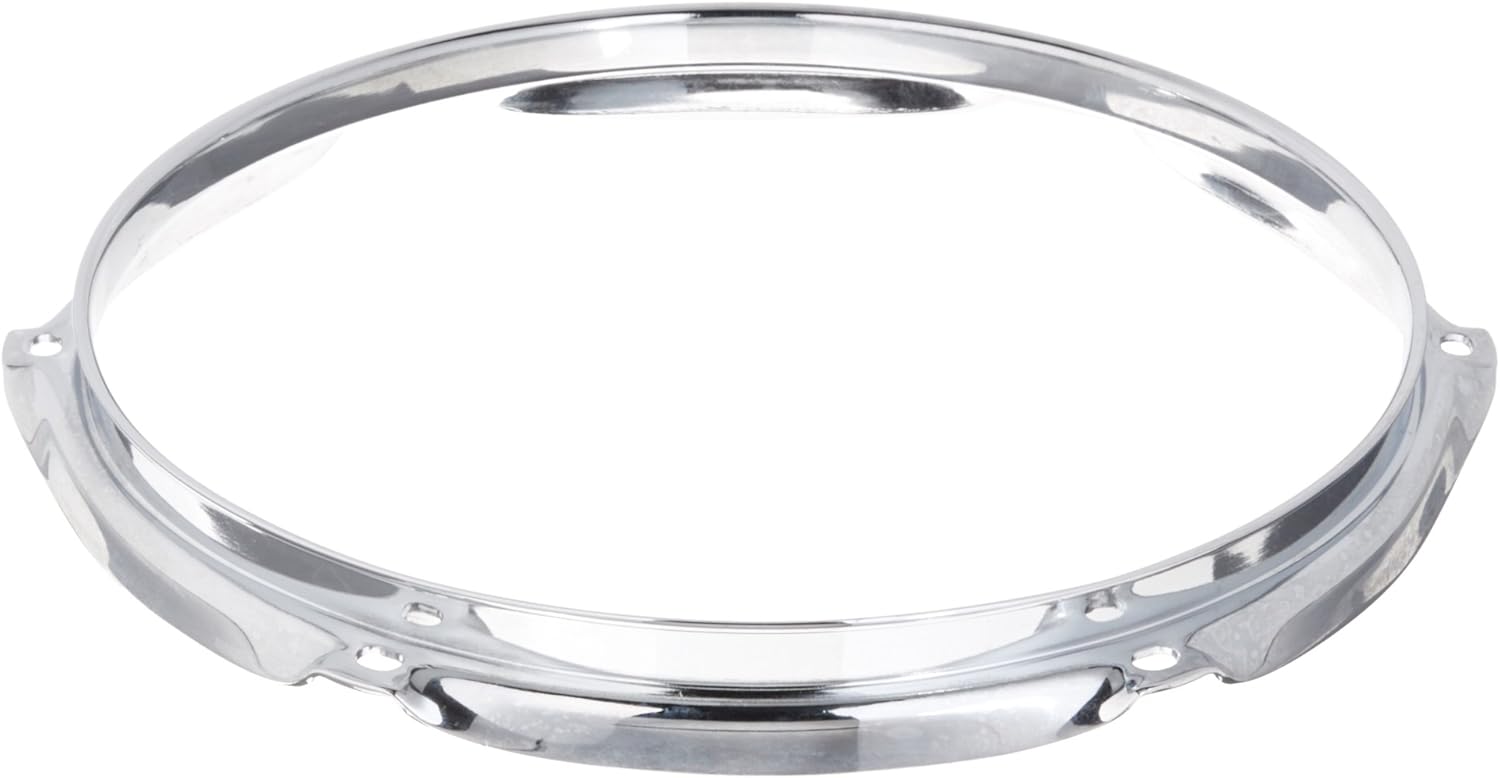 Gibraltar 16" 8 Lug Batter Hoop, 2.3mm Heavy Duty Chrome Drum Hoop for Floor Toms, Provides Consistent Shape & Balanced Tension for Clearer Sound & Performance (SC-1608TT)