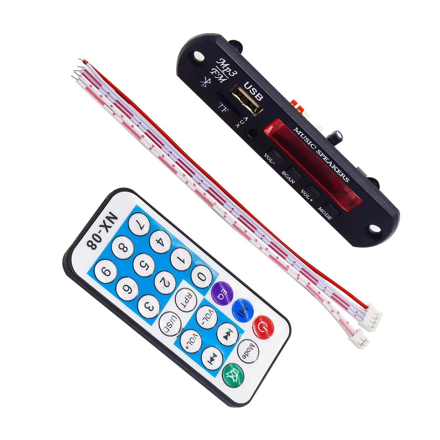 RASHRI Bluetooth Mp3 USB Fm Radio Player and Decoder Module with Remote Pack of 1pcs-picture-11