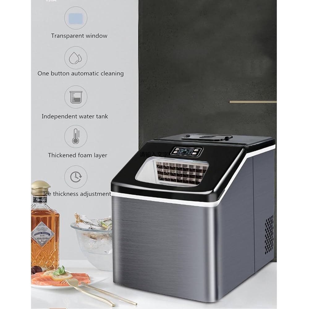 製氷機（黒） Amazon.co.jp: 製氷機 30 キロ商業製氷機正方形製氷機ホーム