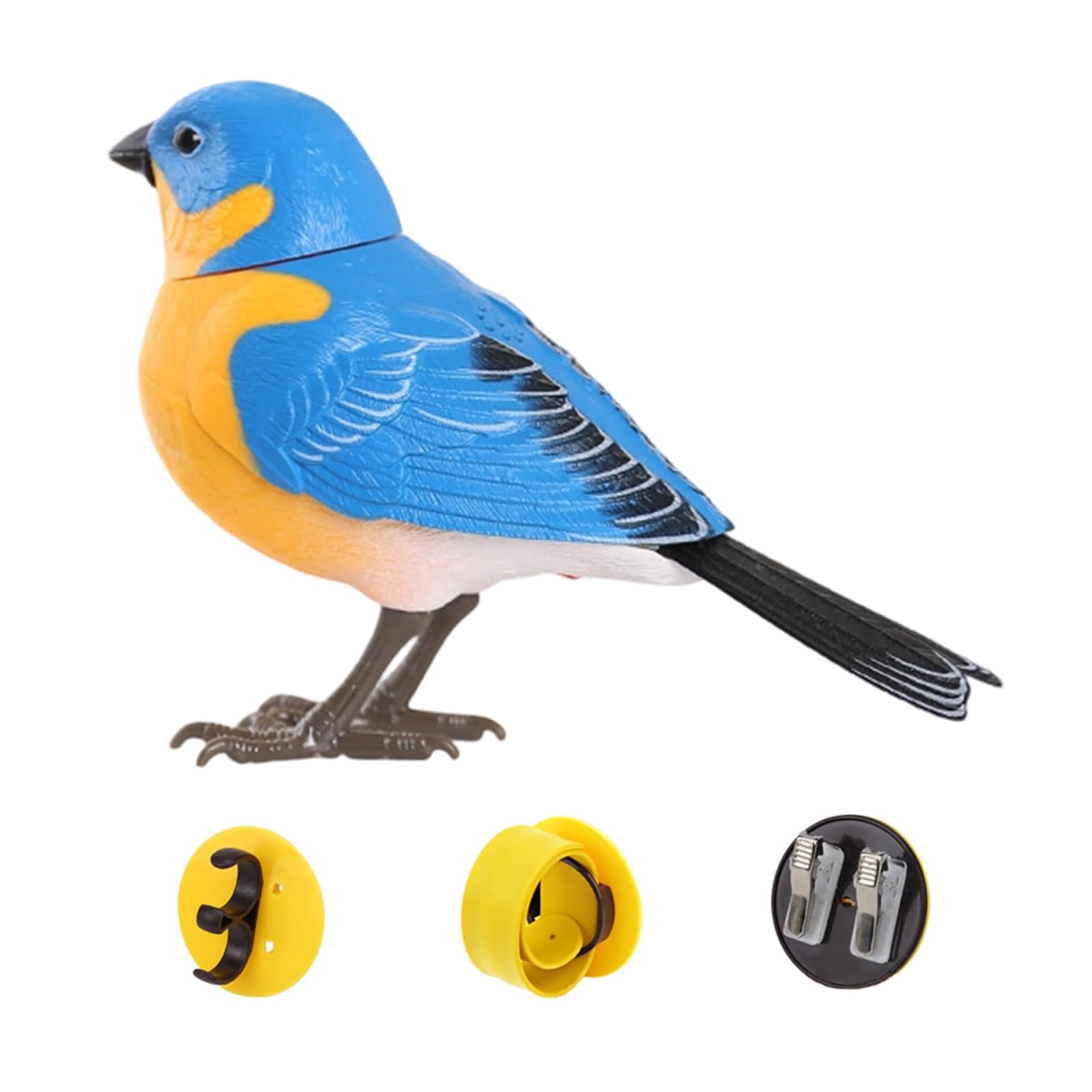 Shntig Activated Chirping Bird Decor Creative Present Option for Kids Celebration and Home Display Bird Figurine with Motion
