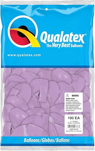 Miniatura 2 de Qualatex Globos perlados de lavanda de 11 pulgadas (100 unidades)