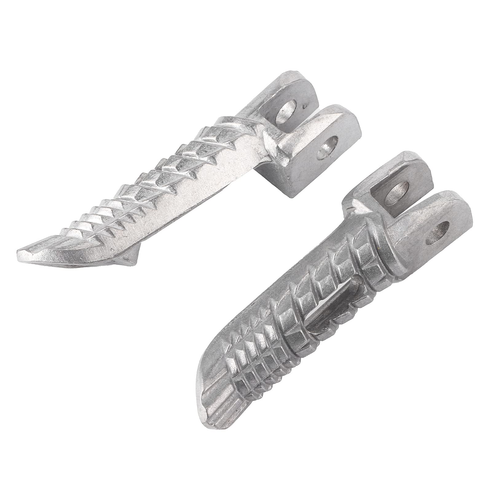 2 Repose-pieds Avant Moto Suzuki GSXR 600/750/1000 2001-2014 - Métal Argenté - Antidérapant