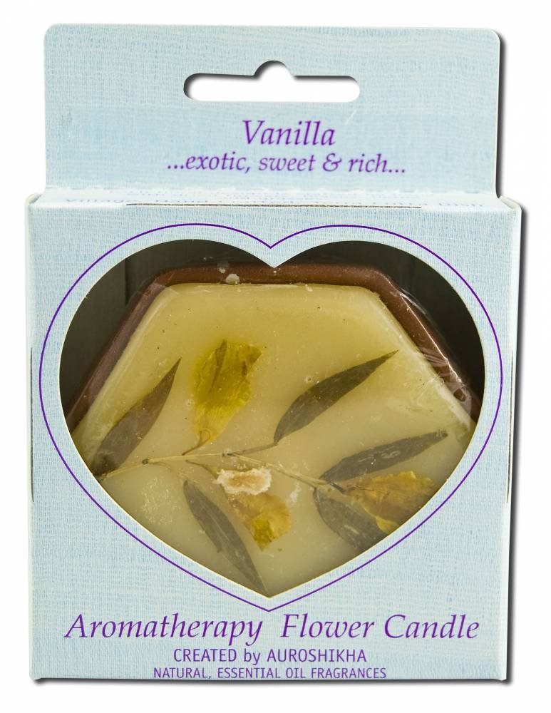 Auroshikha Flower Candles Vanilla Scented Candles