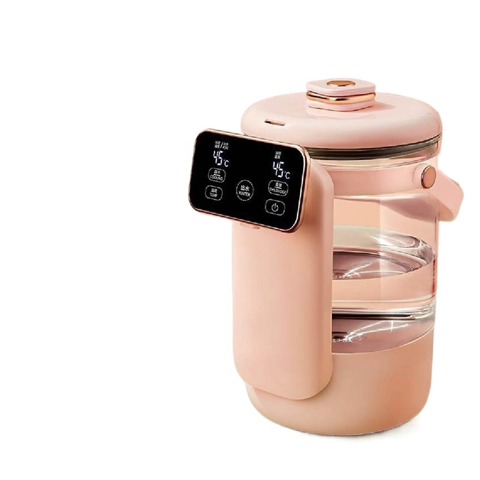 Distributeur d'eau filtrée chaude et froide instantanée, 1350W distributeur d'eau chaude instantanée grand écran maison bureau bureau bouilloire électrique Thermostat pompe à eau chauffage rapide 2.5L