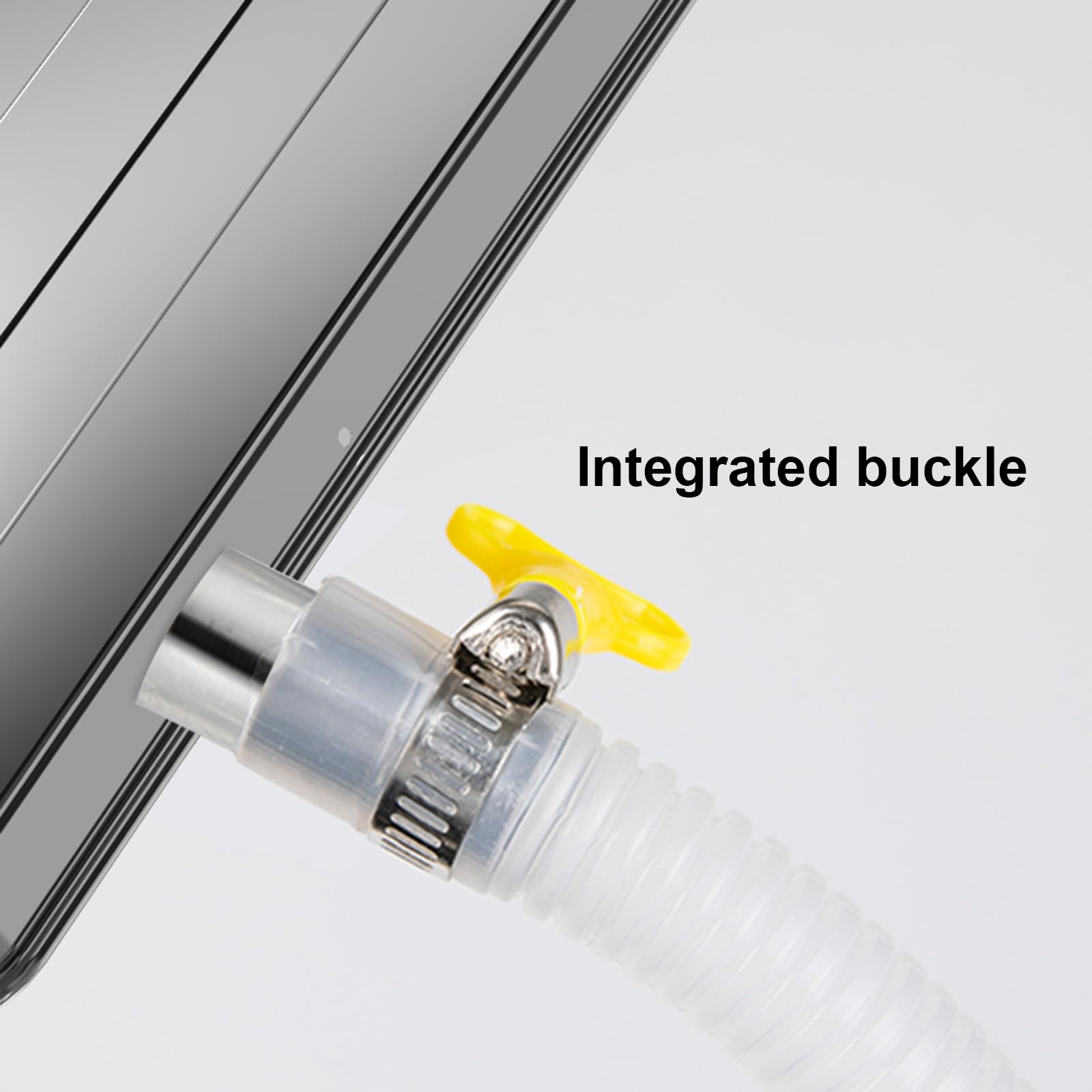 Vassoio Raccogligocce Per Condizionatore - Acciaio Inossidabile, Con Tubo Di Scarico, Antiperdite - Foto 3