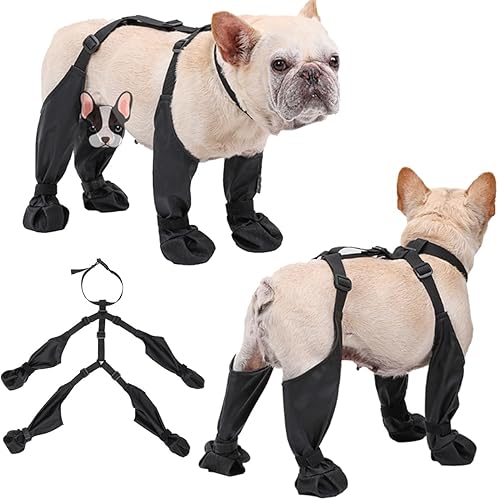 Botas con tirantes para perros, botas impermeables para perros, zapatos antideslizantes para perro, protector de patas de perro para perros pequeños disponible en Yaxa Colombia