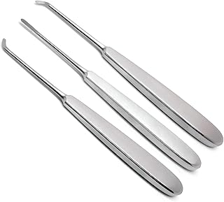 3 Pcs Warwick James Tooth Elevators Right, Left & Straight Extraction Instruments