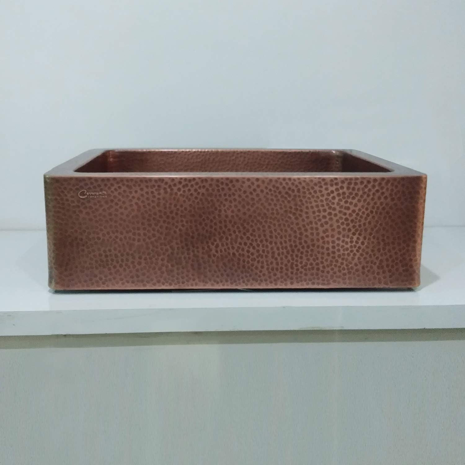 Best Deal Hammered Front Design Undermount Kitchen Sink - Single Bowl 16-Gauge - Perfect For Home, Hotel, Farmhouse - Dimensions 23.50″ X 17.50″ X 8″ ❤ Crazy Deals Hammered Front Design Undermount Kitchen Sink - Single Bowl 16-Gauge - Perfect For Home, Hotel, Farmhouse - Dimensions 23.50″ X 17.50″ X 8″