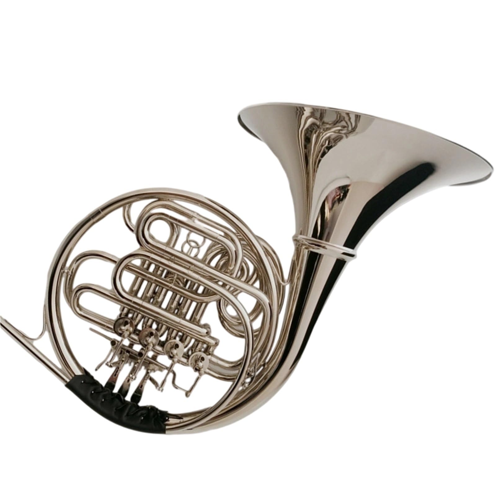 Instrument Muzyczny Waltornia Mosiężny Czteroklawiszowy Instrument Dwurzędowy Oddzielny Róg Klawisz Bb F Niklowany Zespół Dla Początkujących