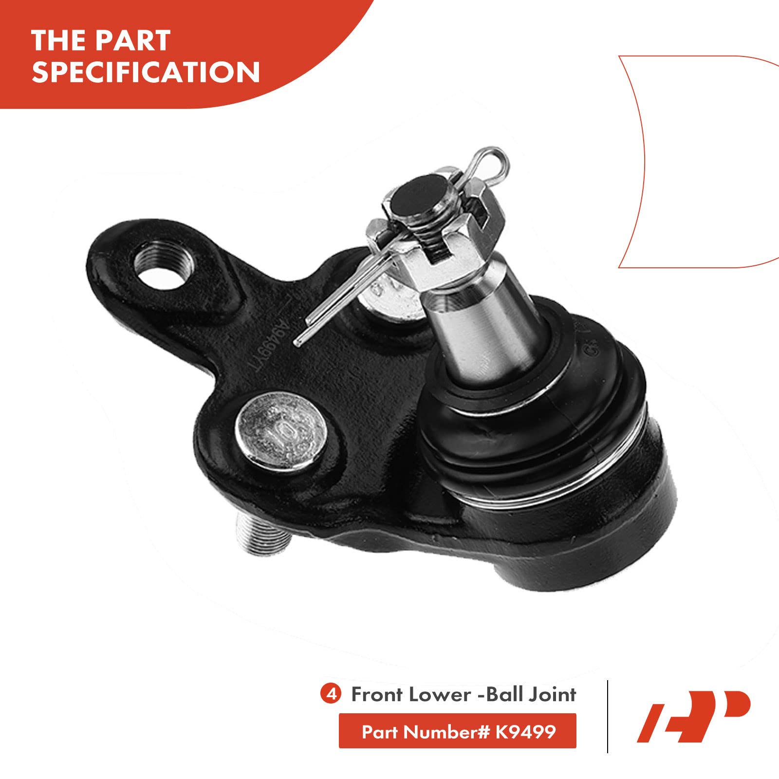 A-Premium 6Pcs Front Suspension Kit, Lower Control Arm Lower Ball Joint Outer Tie Rod End, Compatible with Toyota Camry 1997-2001, Avalon 1997-1998, Lexus RX300 1999-2003, ES300 1997-2001