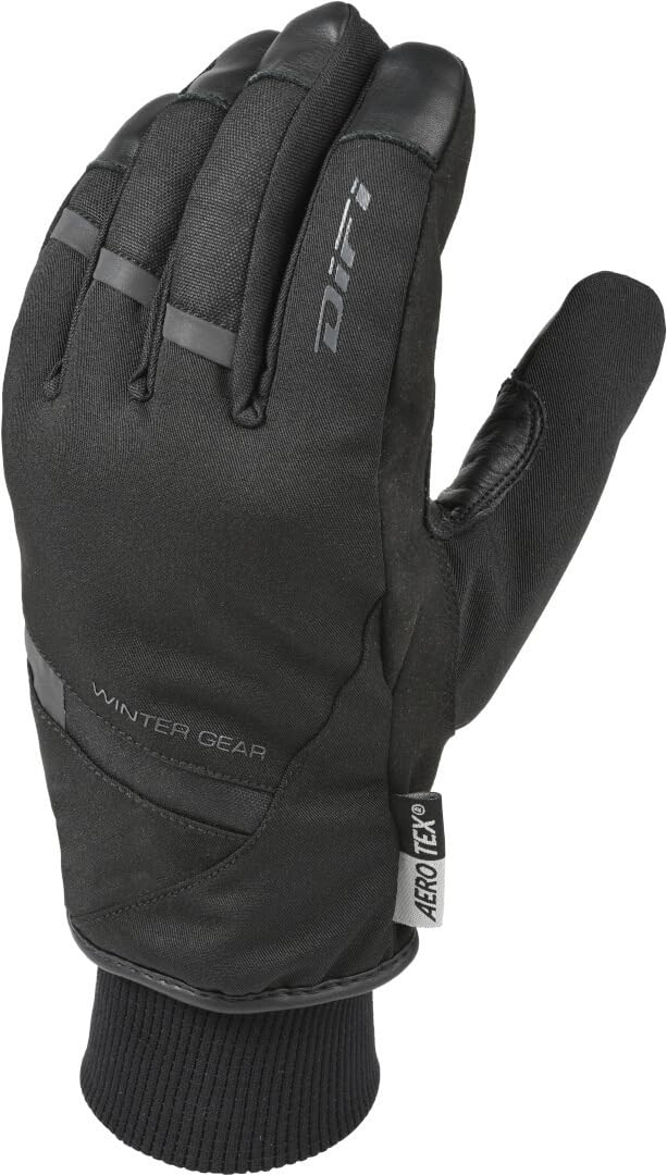 DIFI Alaska Aerotex wodoodporne zimowe rękawice motocyklowe, czarny, L
