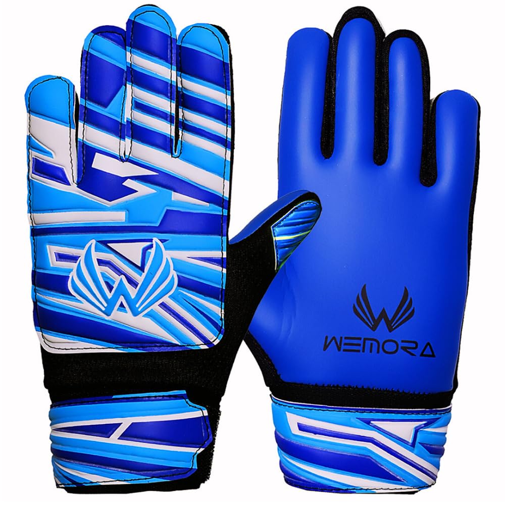 Soccer Goalie Gloves for Kids Youth Junior Boys 4mm Anti Slip Strong Grips Palm Football Goalkeeper Gloves