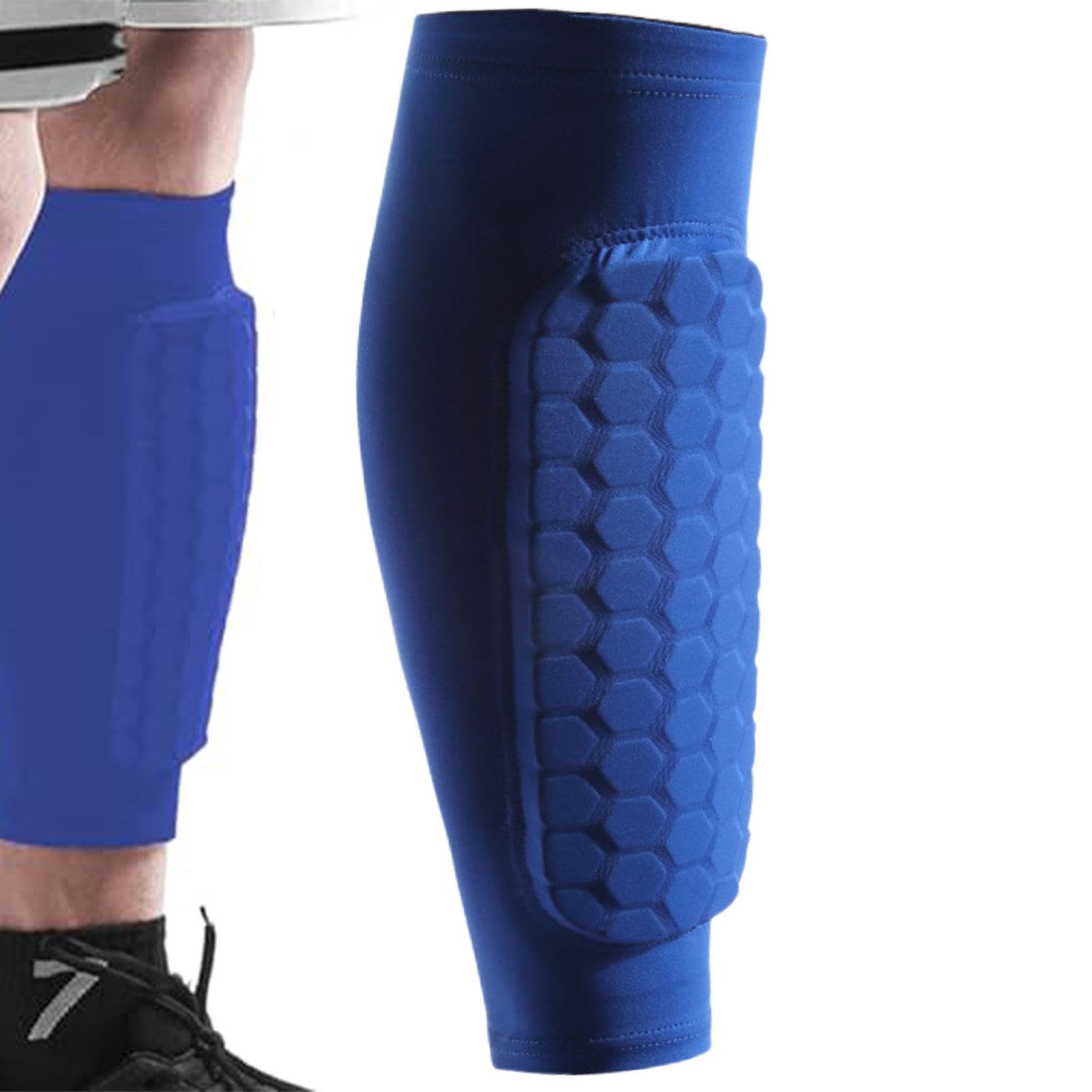 Shindefender Shin Guards, Football Shin Pads, Shindefender Compression Sleeve with Honeycomb Pads, Shin Defender Shin Pads, Flexible Lightweight Shin Pads, Shin Defenders for Kids Aldult