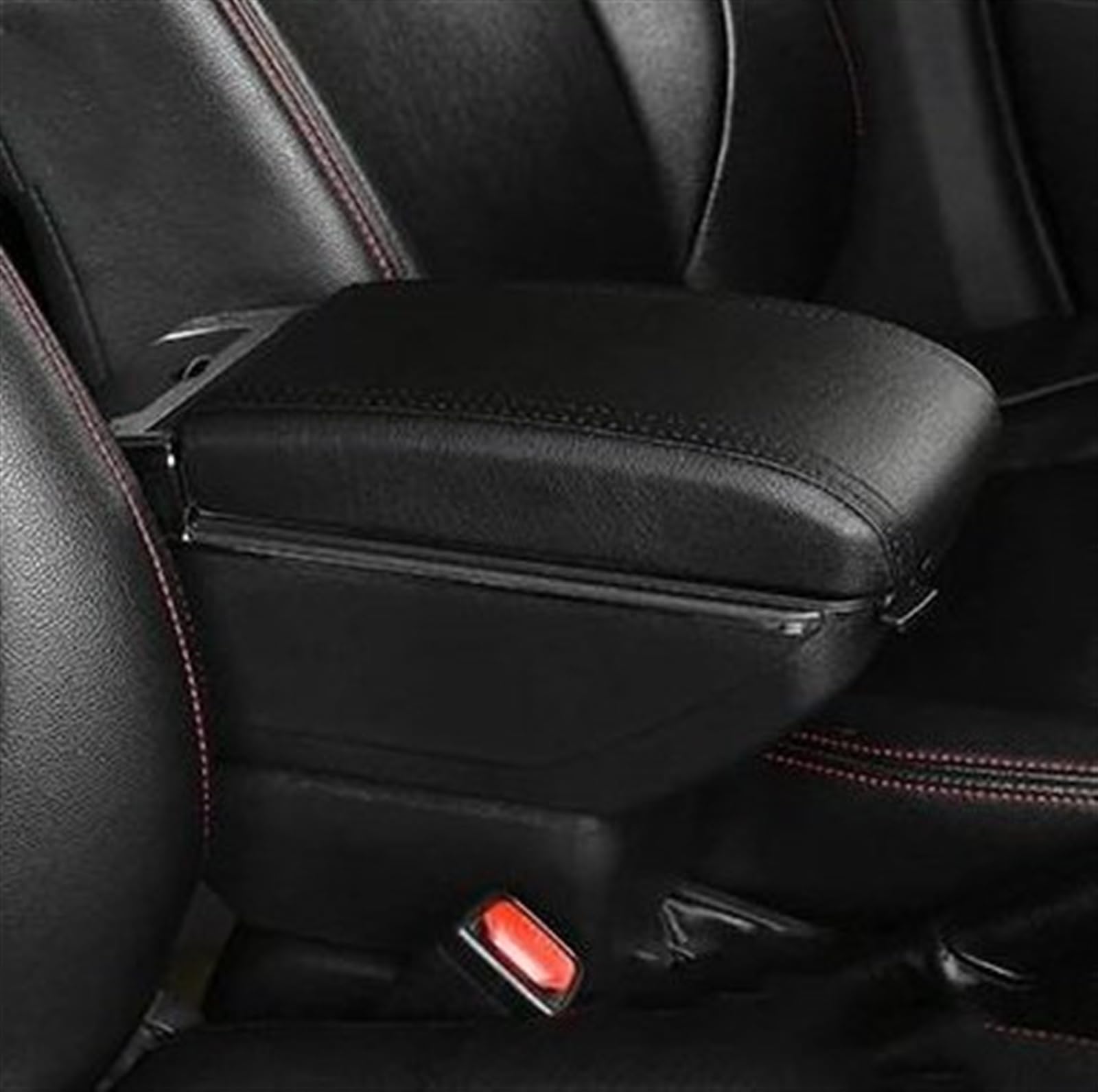 NOHEEU Armrest Box With Multifunctional Support PU Upholstered Car Interior Modification Accessories For Swift 2005-2022(D Styke All Black)