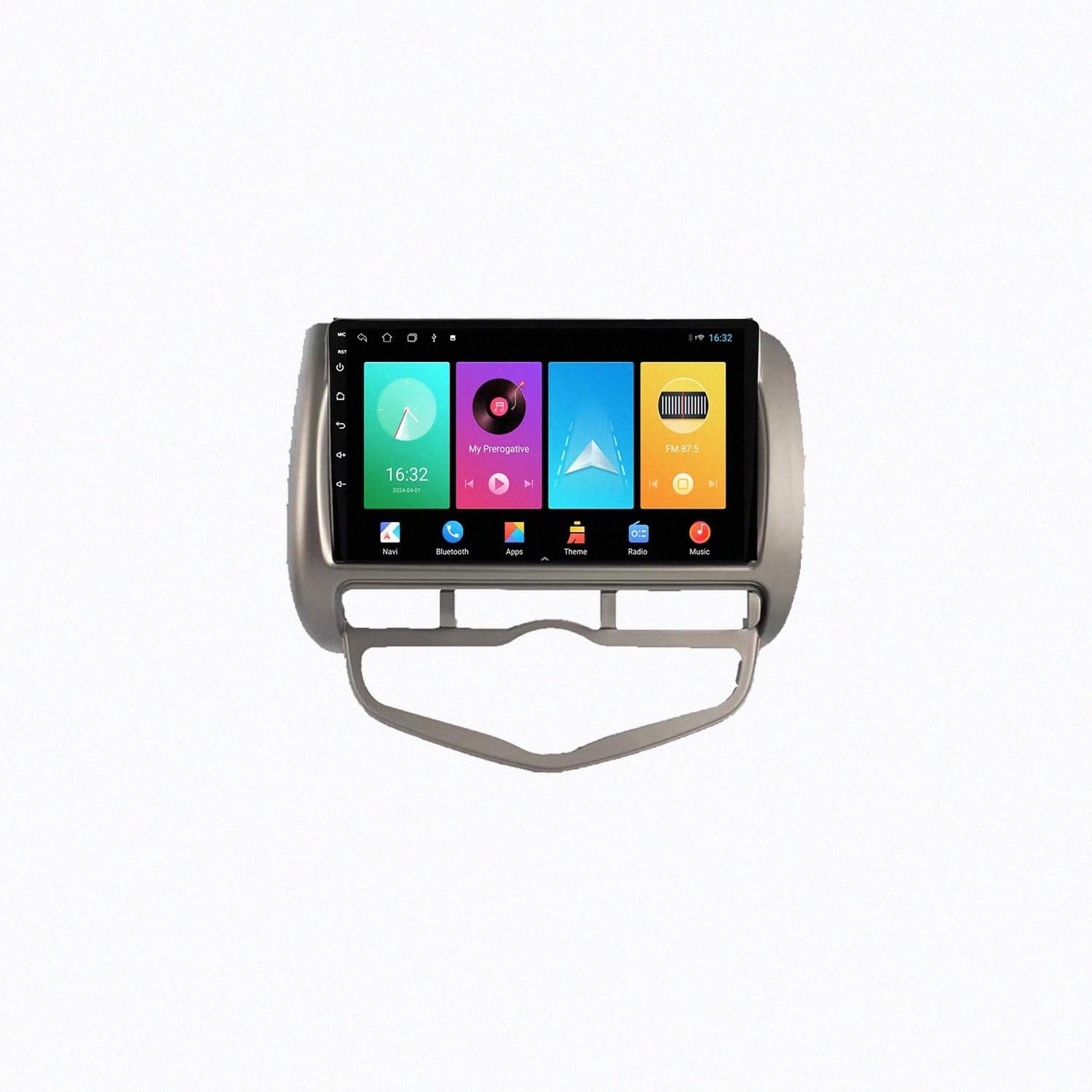 Car Navigation Car Radio per Honda Fit Jazz 2004-2007 Wireless Carplay Android Auto Stereo Auto Bluetooth Ips con Pantalla Táctil con Gps, 8 Nucleo 8G+256G