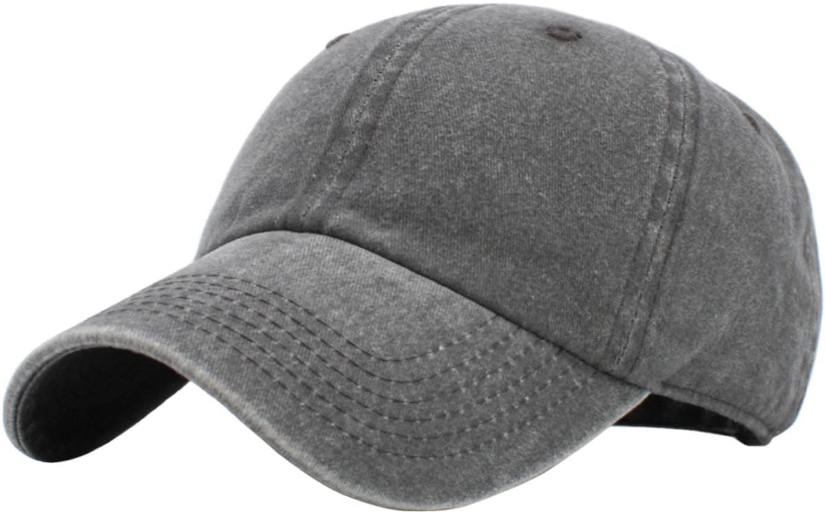 Classic Unisex Cotton Adjustable Low Crown Baseball Cap – Plain Dad Hat