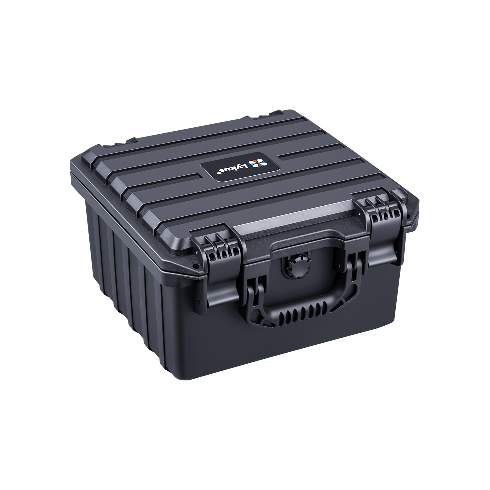 Lykus HC-2831 Wasserdicht Koffer mit anpassbar Rasterschaumstoff, Innengröße 28x26,1x17,3 cm, Geeignet für Elektronik und mehr