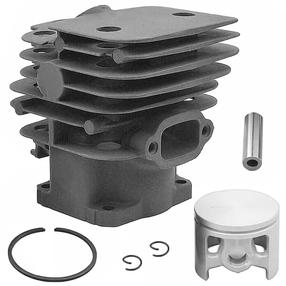 Kit de pistón de cilindro de motosierra de 44 mm compatible con Dolmar PS-540 DCS540 033 130 010, 033 130 011