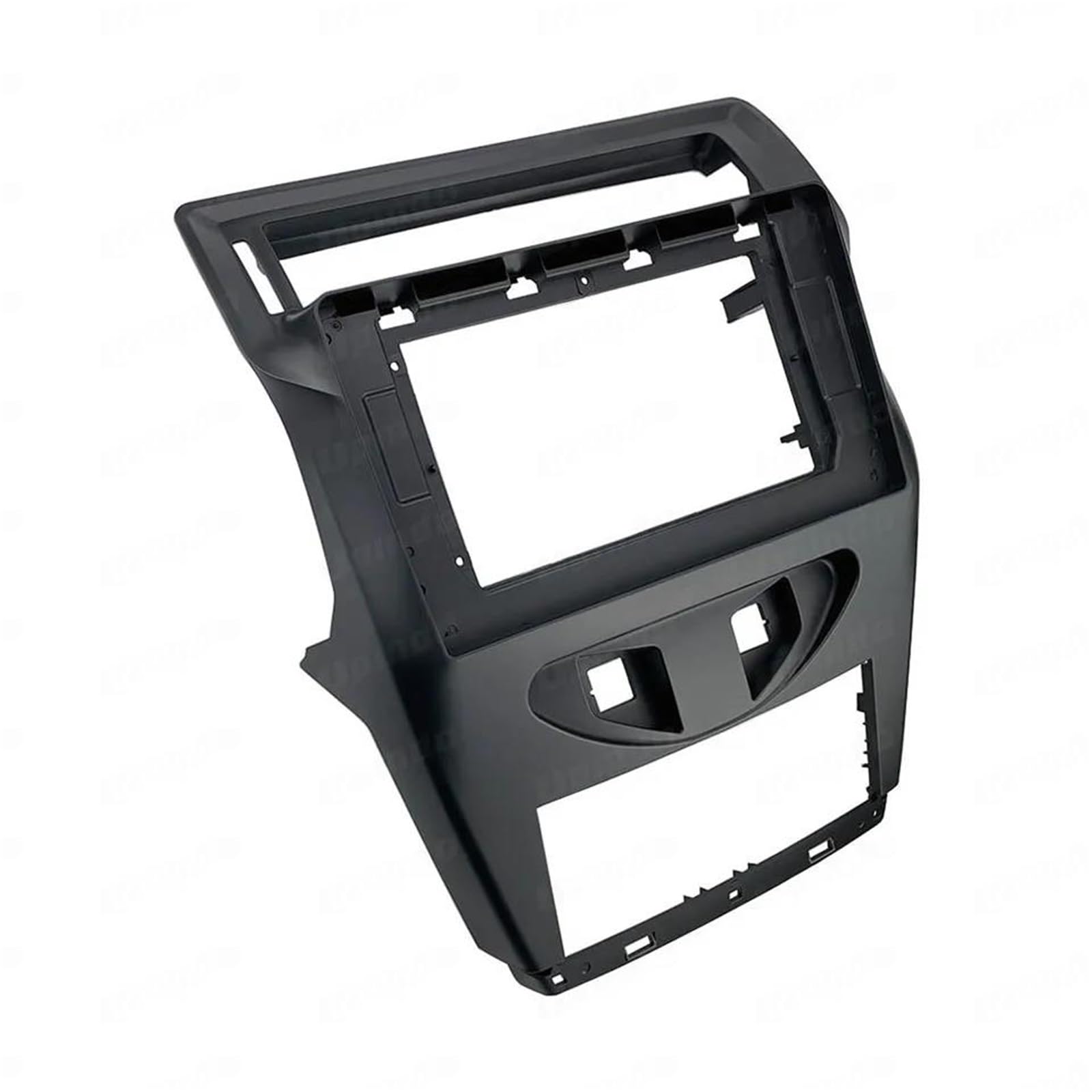 pour C4 2012+ Kit De Finitions : Cadre De Tableau De Bord en Plastique ABS Et PC 10,1 Pouces 2 DIN avec Radio