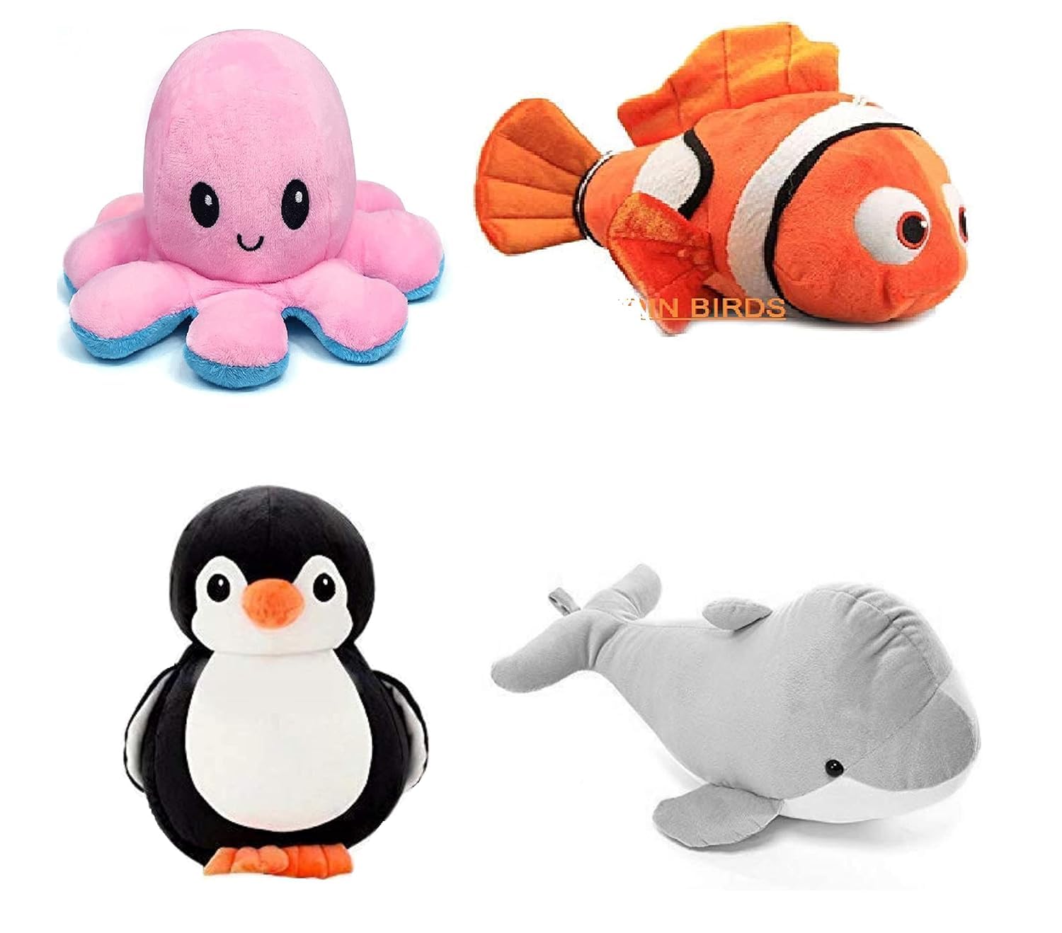 odinbirds Animals Soft Toy Kids (Baby) for Playing Soft Toy Dolpin Fish Octopus&Penguin.All Best Stuff Toys for Kids (Enjoy) Playing Birthday Gift (30cm) Pack of 4 (B0B4D9QQYL) Amazon Price History, Amazon Price Tracker