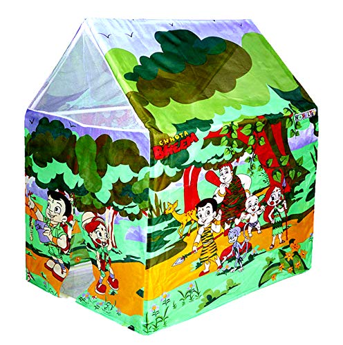 TOYMANIA AMAZING BIG SIZE JUNGLE SAFARI PLAY TENT HOUSE FOR KIDS. | WITH CARTOON DESIGN PRINT. | EASILY FOLDABLE AND PORTABLE. | VERY LIGHTWIGHT AND COMPACT SIZE. | PERFECT FOR INDOOR AND OUTDOOR. (MULTICOLOR)