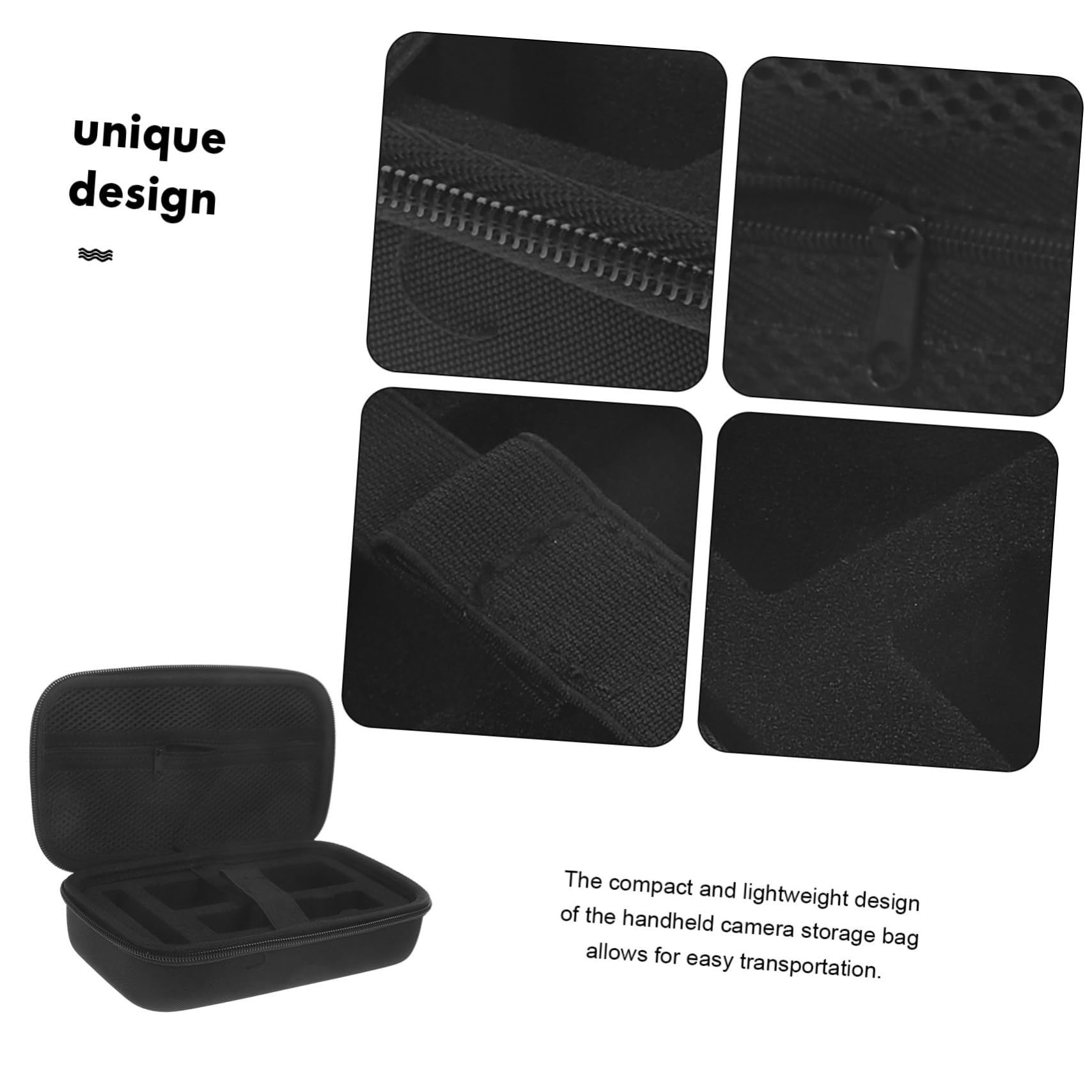 DOITOOL 4pezzi Custodia Per Fotocamera Portatile Eva Stoccaggio Per Accessori Fotografici Imbottito Per e Attività All