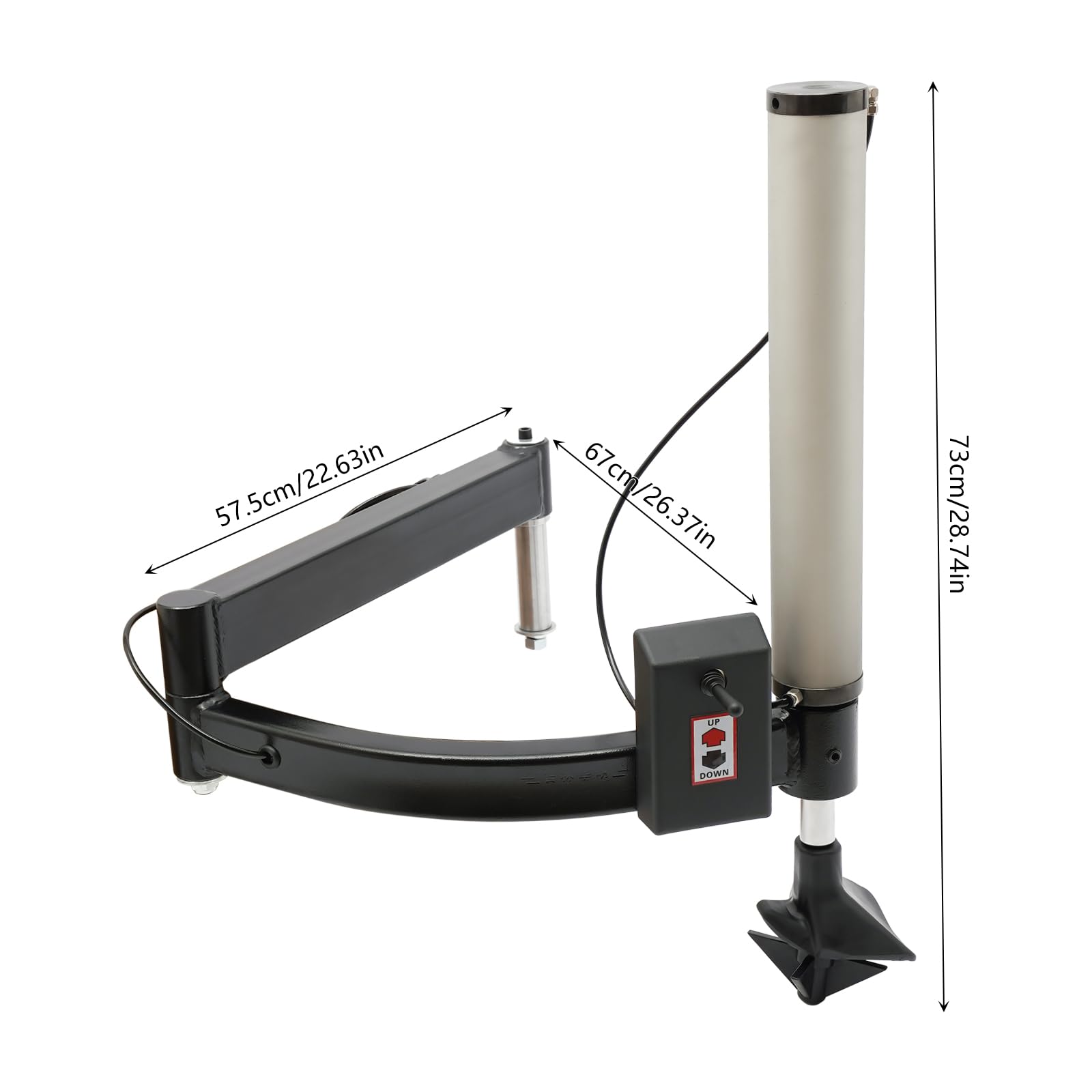 Máquina de cambio de rueda de neumáticos, brazo de asistencia izquierdo, ajustable, rompedor de cuentas de neumático de 120 mm x 36 mm para motocicletas, coches, coches de carreras