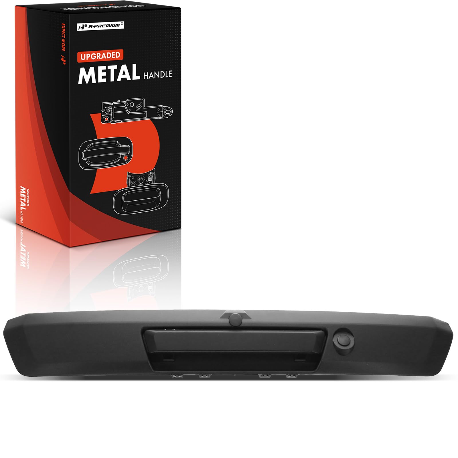 Amazon.com: A-Premium Upgraded Metal Tailgate Handle with Keyhole