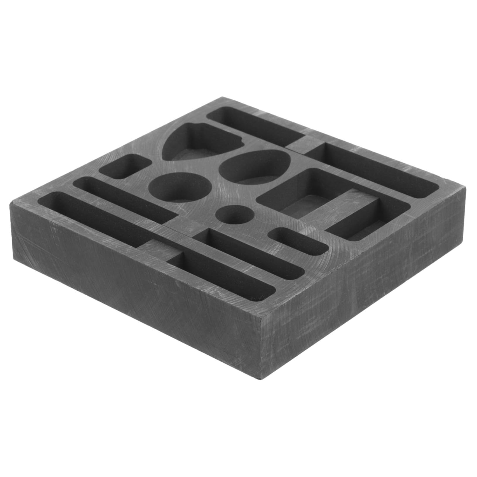 Lot De 5 Moules De Moulage De Métaux Moules À Lingots De Graphite Raffinage De Ferraille Pour La Fusion De Petits Volumes