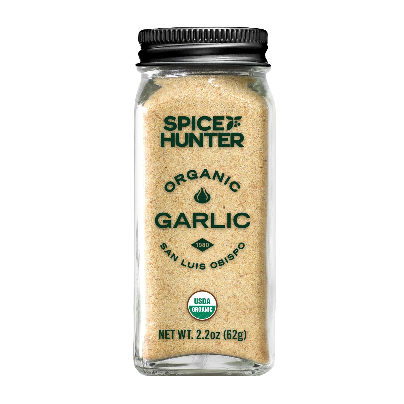 Spice Hunter Garlic, Granulated, Organic, 2.2 Ounce (Pack of 6)