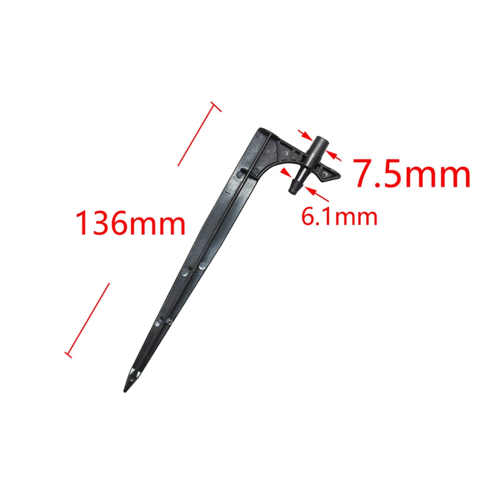Zraszacz do trawnika, Plastikowy miniaturowy uchwyt na dyszę 6mm 7,5mm | Nawadnianie ogrodu: 100 szt. Plastikowy miniaturowy uchwyt na dyszę 6 mm 7,5 mm
