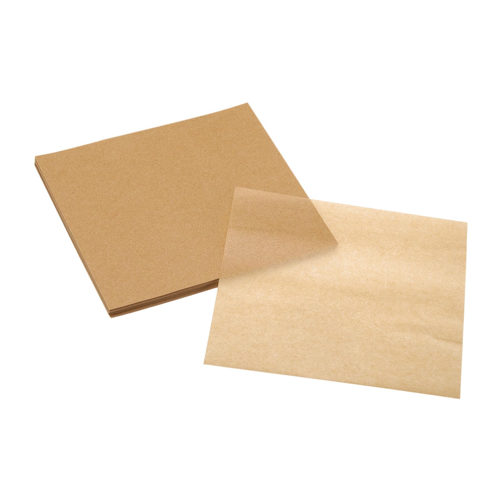 uxcell 100Pcs Air Fryer Parchment Paper, 5 Inch Square Air Fryer Liner, Non-Stick Steamer Liners for Oven Microwave