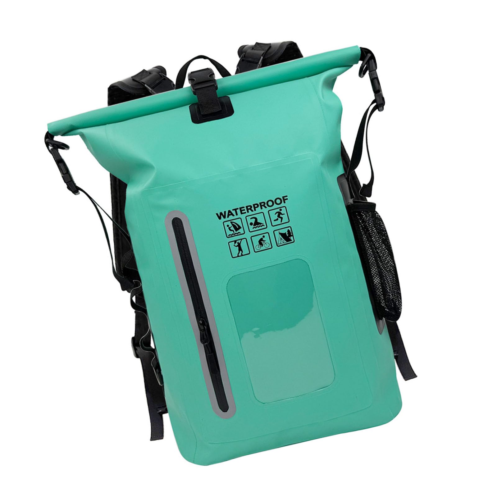 Dry Bags wodoodporny plecak 25 l dla mężczyzn i kobiet, wytrzymały, amortyzowany plecak turystyczny do pływania kajakiem, pływania łodzią, wiosłowania, wędkowania