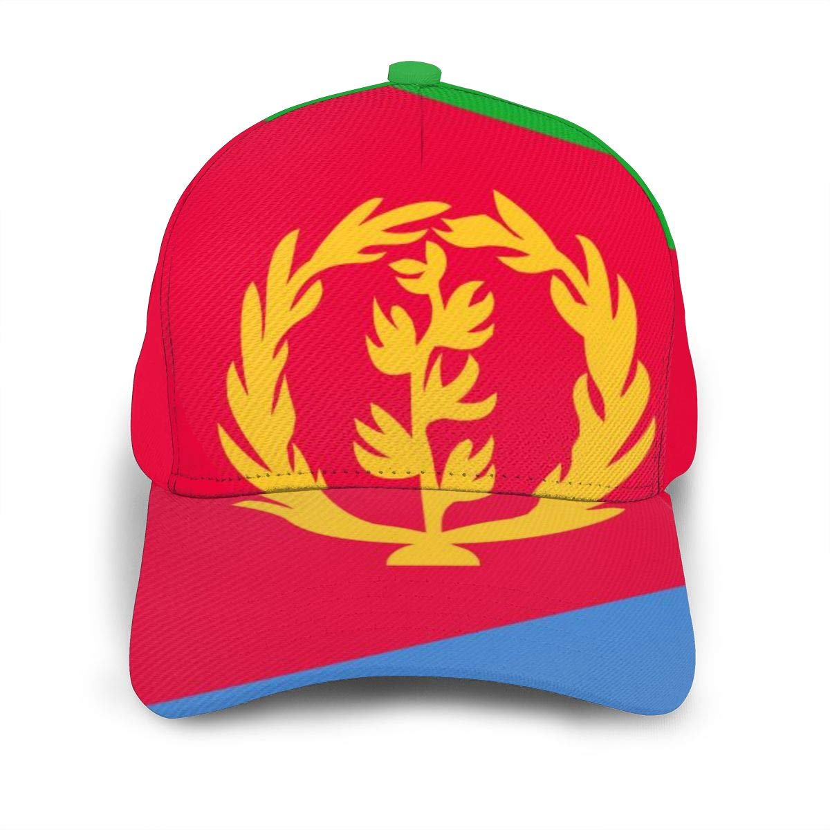 AllPrintInUSAEritrea Flag Baseball Hat Dad Cap Black