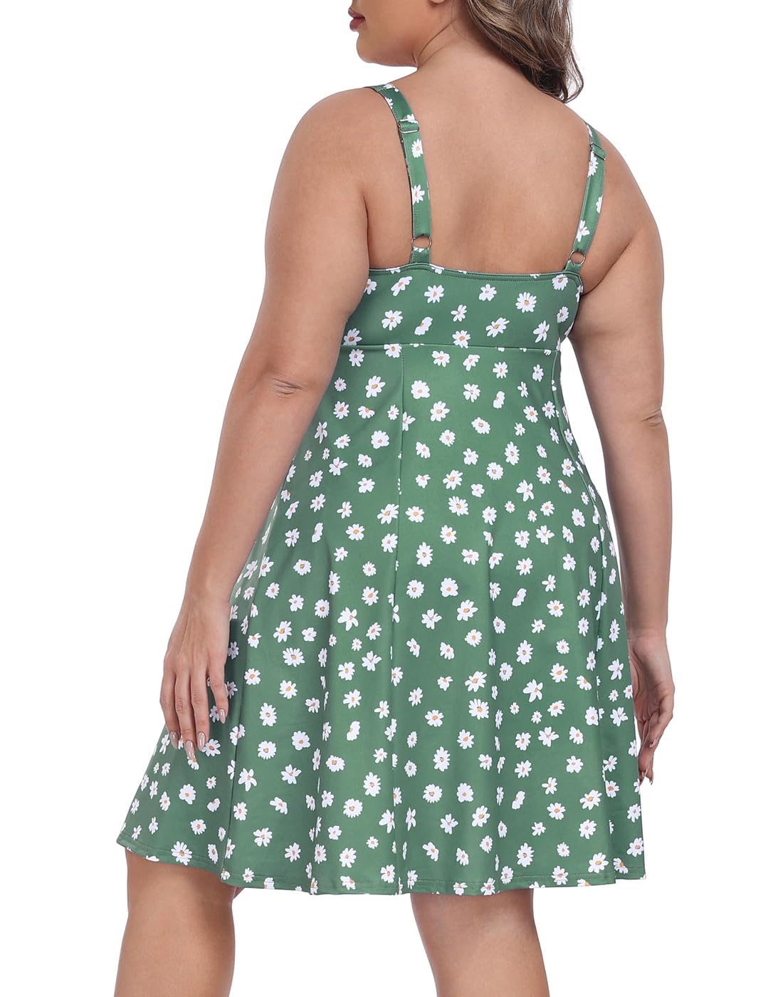 HDE Damen-Tenniskleid, Übergröße, mit integrierten Shorts und BH