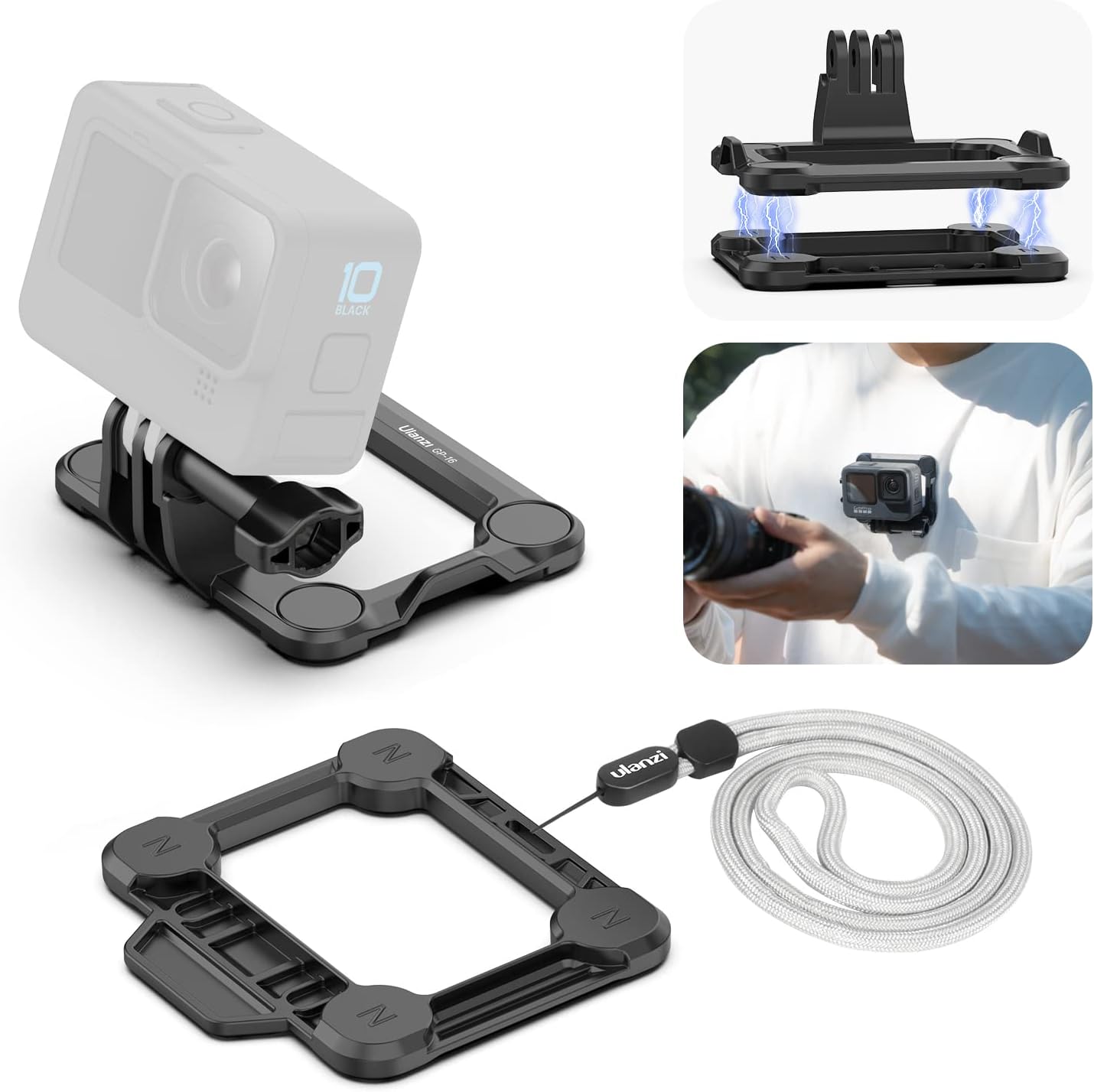ULANZI Select Super Snap Magnetic Mount for Gopro